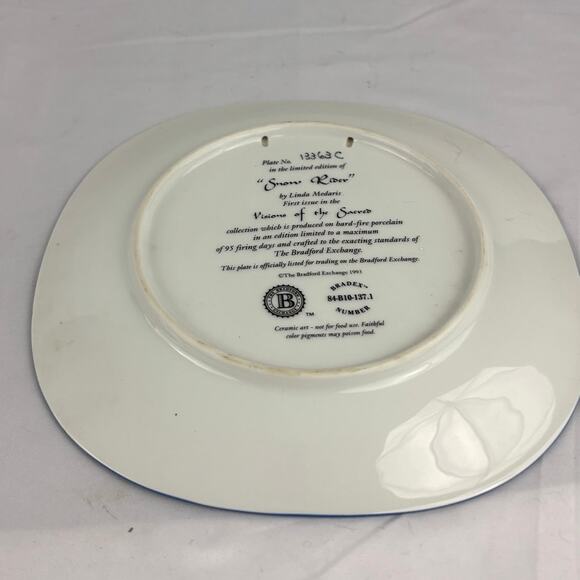 VTG Lot of 2 Decorative Collectors Plates Visions of the Sacred 1990s Limited - Picture 15 of 16